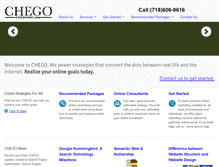 Tablet Screenshot of chegoinc.com